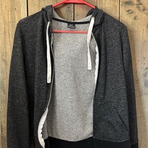 Charcoal Gray Zip-Up Hoodie